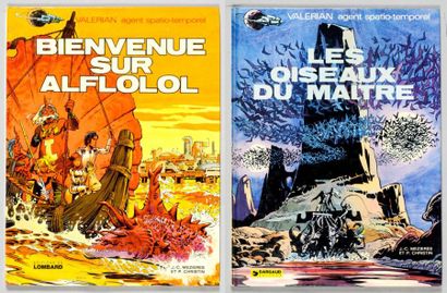 Mézières Valérian 04 et 05. Bienvenue sur Alflolol et Les Oiseaux du maître. Editions...