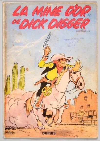 MORRIS LUCKY LUKE 01. La mine d'or de Dick Digger. Edition originale 1949. Album...