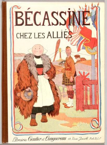 PINCHON Bécassine chez les alliés. Edition de 1926. Dos marron. Album tout proche...