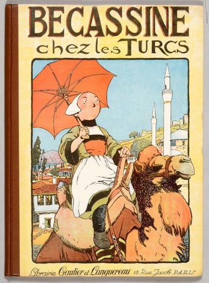 PINCHON Bécassine chez les Turcs. Edition de 1928. Dos marron. Album tout proche...