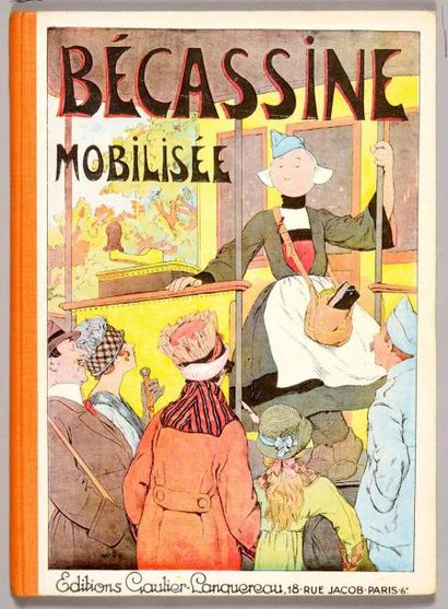 PINCHON Bécassine mobilisée. Edition de 1930. Dos orange. Album proche de l'état...