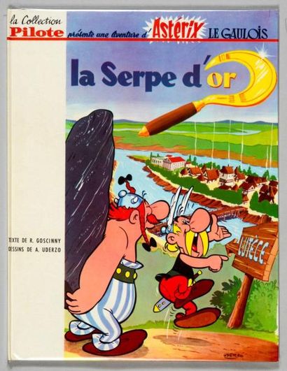 UDERZO ASTERIX 02. la serpe d'Or. 2e édition Pilote cartonnée française (1965). Album...