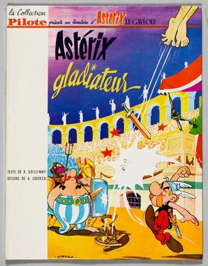 UDERZO ASTERIX 04. ASTERIX GLADIATEUR. Réédition française cartonnée Pilote. Album...