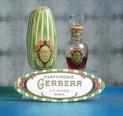 L.T.PIVER «Gerbera» - (1912) Présenté dans son rare coffret ovale allongée en carton...