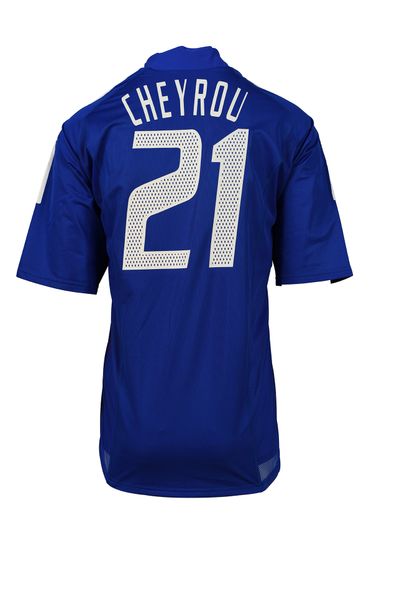 null Bruno Cheyrou. Midfielder. Jersey No. 21 of the French team for the friendly...
