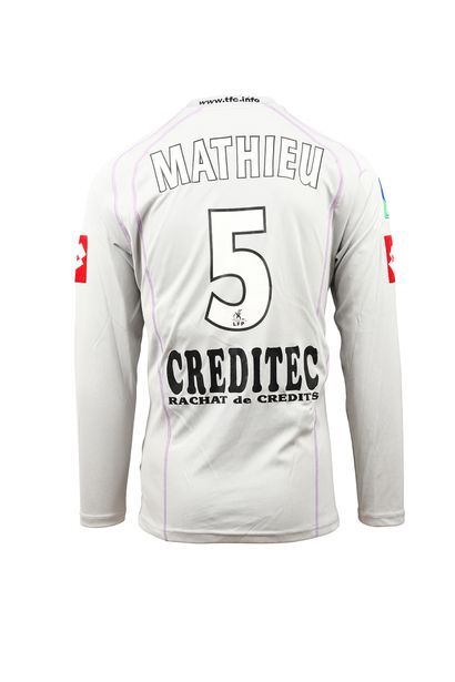 null Jérémy Mathieu. Defender. Jersey N°5 worn with Toulouse FC during the 2005-2006...