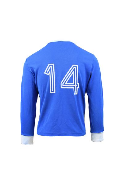 null Jersey N°14 of the French Youth Team worn between 1977 and 1980. Competition...
