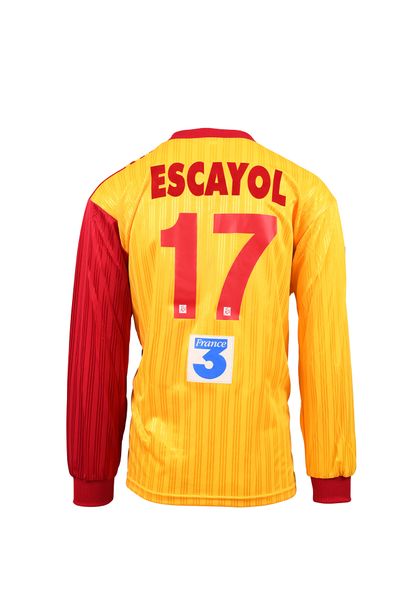 null Jean-Luc Escayol. Milieu de terrain. Maillot N°17 du Mans pour l'édition 1997-1998...