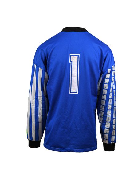 null 
Pascal Olmeta. Goalkeeper N°1. Olympique de Marseille jersey for the final...