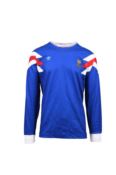 null Jersey N°12 of the French B and Youth Team worn during the 1992 international...