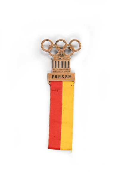 Berlin 1936. Official Press badge with its...