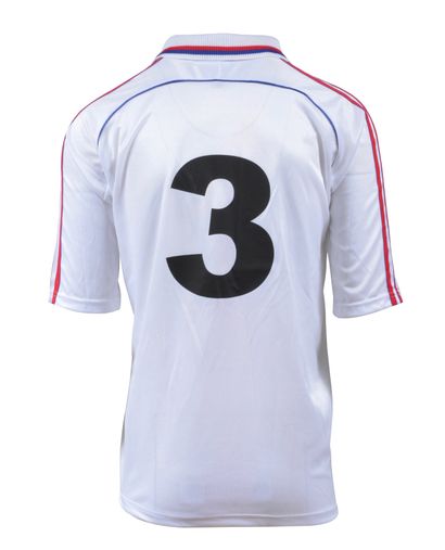 null Olympique Lyonnais. Jersey N°3 (player to identify) worn during the Coupe des...