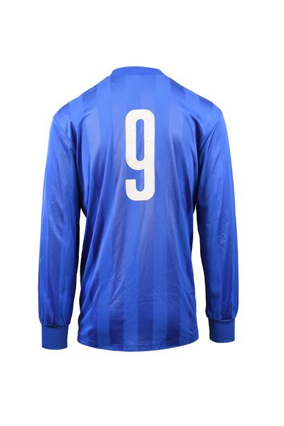 null Jersey N°9 worn during the years 70-80. Player and club to identify. Sponsor...