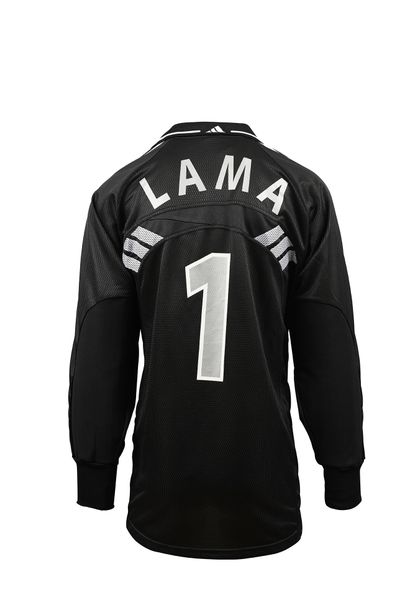 null Bernard Lama. Goalkeeper. Jersey N°1 of the French Team for the friendly match...