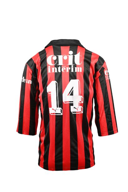 null OGC Nice. Jersey N°14 worn by the reserve or youth teams during the 1989-1990...