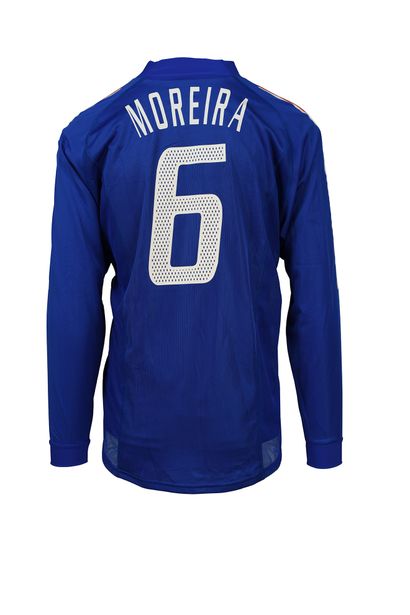 null Daniel Moreira. Striker. Jersey No. 6 of the French team for the friendly match...