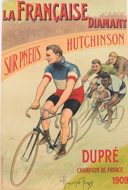 null Gonzague Privat. Original poster La Française Diamant. Dupré Champion de France...