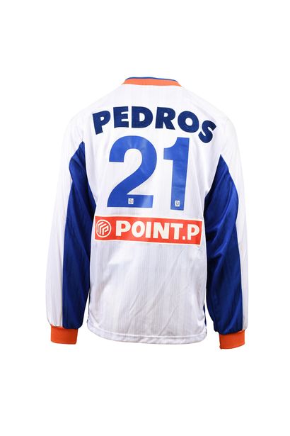 null Reynald Pedros. Midfielder. Jersey N°21 of Montpellier Hérault for the 1999-2000...