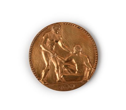 null Paris 1924. Bronze medal for the 3rd place at the VIIIth Summer Olympic Games....