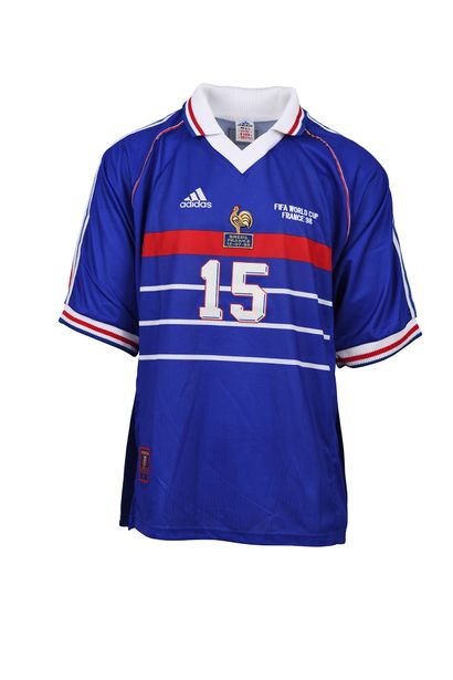 null Lilian Thuram. Defender. Jersey No. 15 of the French team for the final of the...