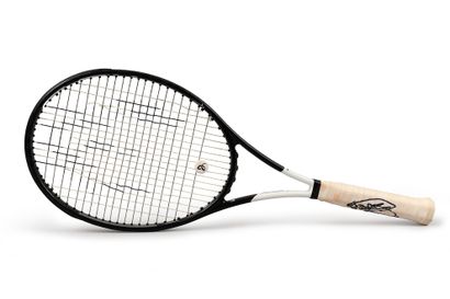null Novak Djokovic. Racquet of the Head brand, used during the 1/2 final of the...