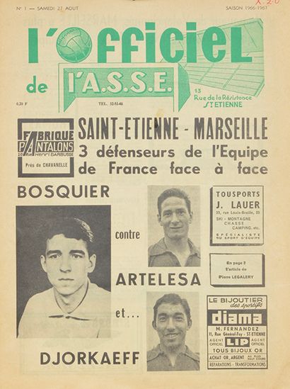 Program of the AS Saint-étienne. L'Officiel...