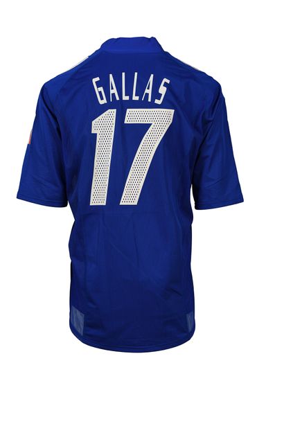 null William Gallas. Defender. Jersey No. 17 of the French team for the qualifying...
