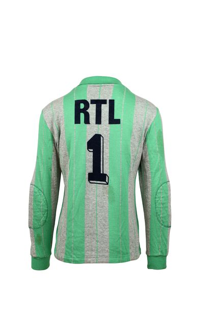 null Dominique Baratelli. Goalkeeper. Paris Saint-Germain N°1 jersey worn during...