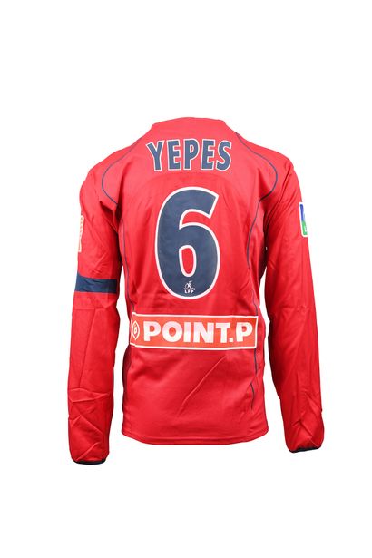 null Mario Yepes. Defender. Jersey No. 6 of Paris Saint-Germain for the 2004-2005...