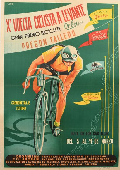 Original poster of the X Tour of Levante...