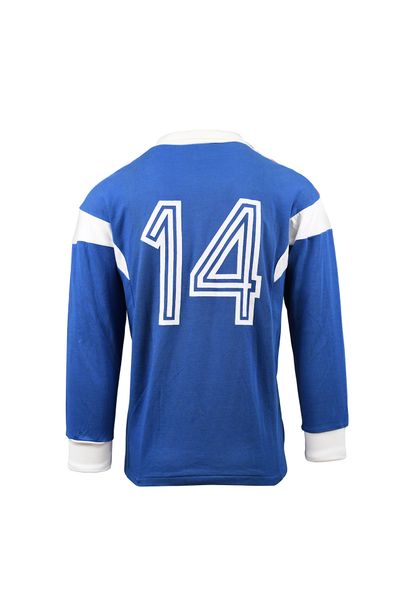null Jersey N°14 of the French Youth Team worn, probably in cadets for the international...