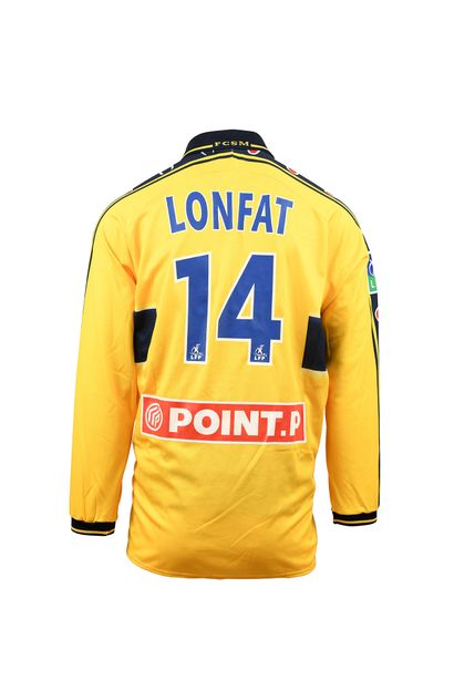 null Johann Lonfat. Midfielder. Jersey N°14 of FC Sochaux for the edition 2003-2004...