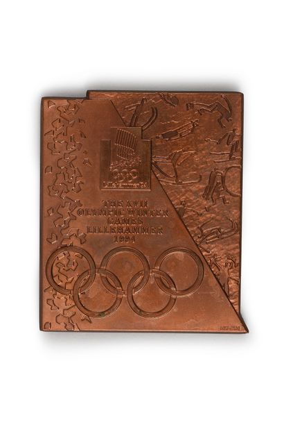 null Lillehammer 1994. Official participant medal. In copper by M. Kieppan. Diameter...