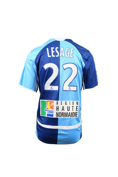 null Jean-Michel Lesage. Striker. Jersey No. 22 of Le Havre AC for the 2006-2007...