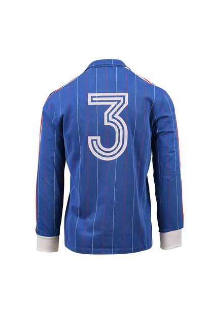 null Jersey N°3 of the French Youth Team worn during the international season 1981-1982....