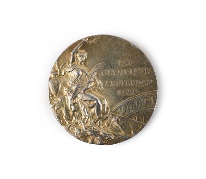  Amsterdam 1928. Médaille d'or pour la 1ère place aux IXème Jeux Olympiques d'été....
