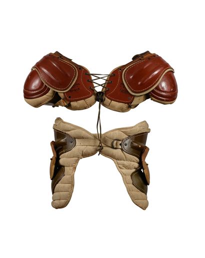 null Set of American Football pads. Shoulder pads and upper body from the 40's. Rare...