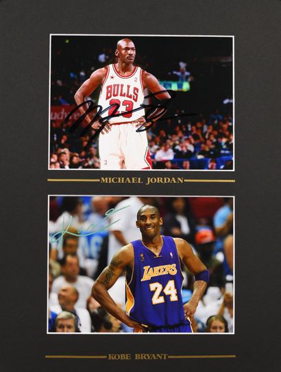 Michael Jordan - Kobe Bryant. Set of 2 photos...