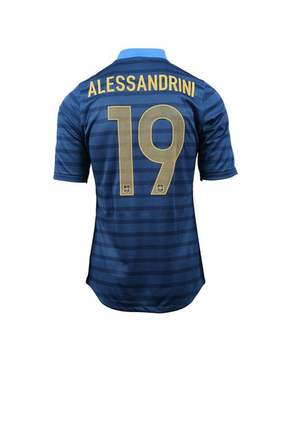 null Romain Alessandrini. Midfielder. Jersey No. 19 of the French team for the friendly...