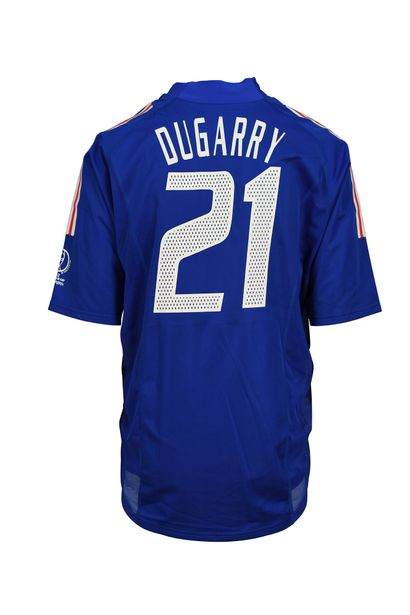 null Christophe Dugarry. Attacker. Jersey N°21 of the French team for the 1st match...