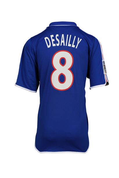 null Marcel Desailly. Defender. Jersey N°8 of the French Team for the friendly match...