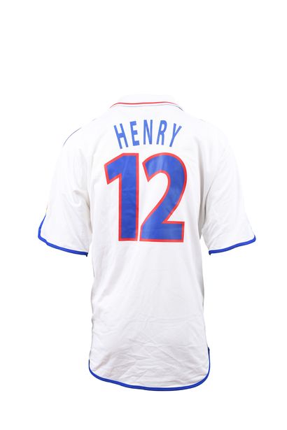 null Thierry Henry. Striker. Jersey No. 12 of the French team for the final of the...
