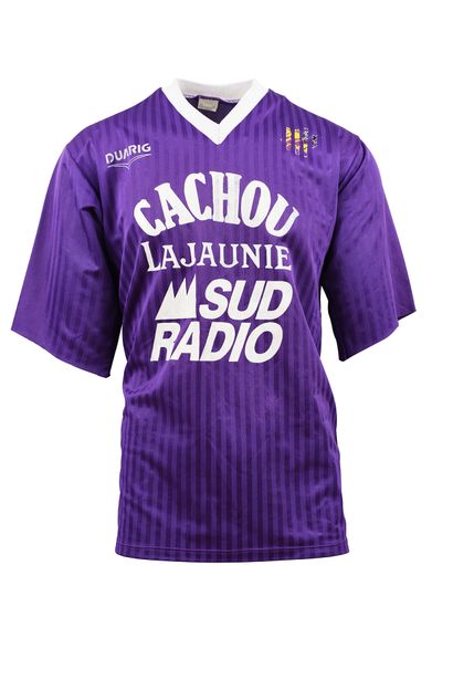 null Toulouse F.C. Jersey N°1 worn between 1991 and 1993. Player to identify. Brand...