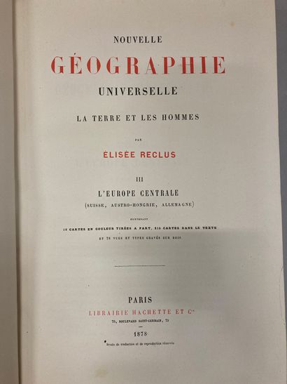 null GEOGRAPHIE – Ensemble de deux ouvrages en 15 volumes 



MALTE-BRUN - Précis...