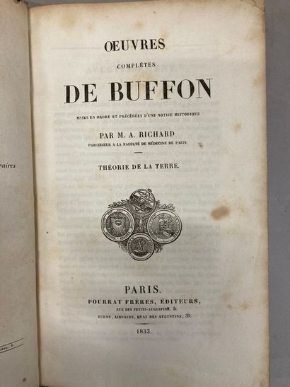 null BUFFON - Œuvres complètes

P., Pourrat Frères, 1833

20 vols in-8, demi-basane...