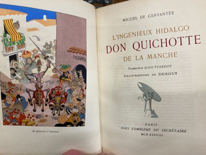 null DUBOUT - CERVANTES - Don Quixote

Under the emblem of the secretary, 1938. 

4...