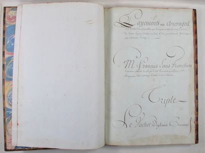 null XVIIIe s. | MANUSCRIT - [SAINT-ESPRIT, Ordre du].  Payement des arrérages des...