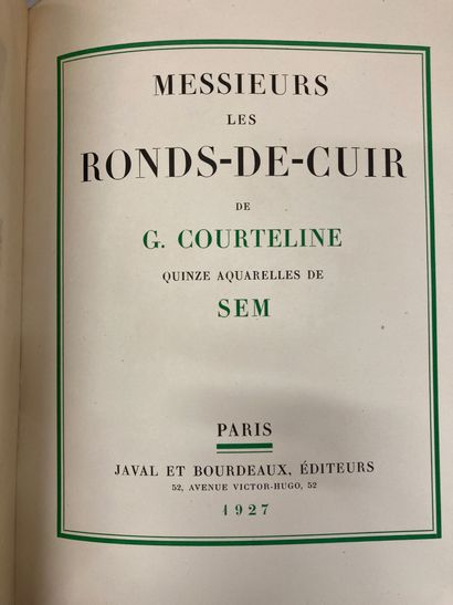 null COURTELINE, Georges - Messieurs les Ronds-de-Cuir, illustrated by Sem

P., Javelle...