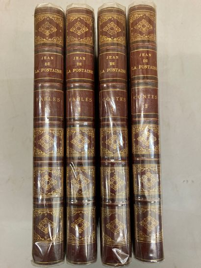 null LA FONTAINE. Set of 2 works in four volumes in homogeneous binding:



LA FONTAINE...