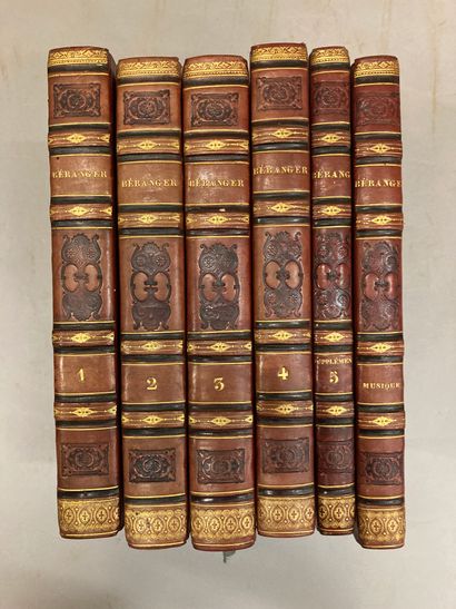 null BERANGER - Complete works

P., Perrotin, 1834.

6 vols in-8, half basane, romantic...